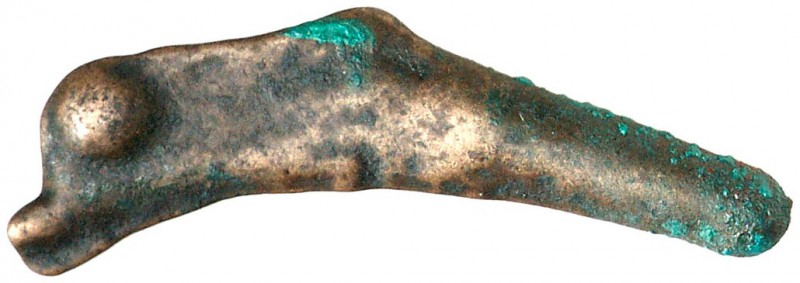 (525-410 a.C.). Olbia. Moneda de bronce en forma de delfín. (S. 1684 sim) (CNG. ...