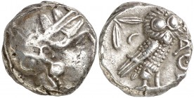 (353-294 a.C.). Ática. Atenas. Tetradracma. (S. 2537) (CNG. IV, 1599). 17,08 g. MBC-/MBC+.