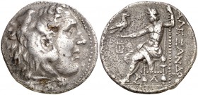 (188-170 a.C.). A nombre de Alejandro Magno. Lesbos. Mytilene. Tetradracma. (S. 4266 var) (CNG. VI, 1047). 16,41 g. MBC.