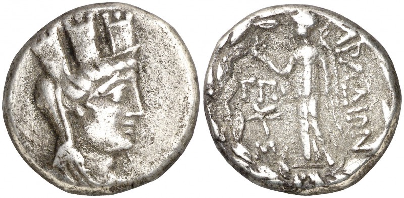(77-76 a.C.). Fenicia. Arados. Tetradracma. (S. 5992 var) (CNG. X, 72). 14,69 g....