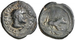 (101 d.C.). Trajano. Cuadrante. (Spink 3248) (Co. 341) (RIC. 702). 2,28 g. MBC.