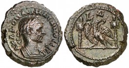 (272-273 d.C.). Aureliano. Alejandría. Tetradracma de vellón. (Spink 11681) (Kampmann-Ganschow 106.21). 9,63 g. MBC+.