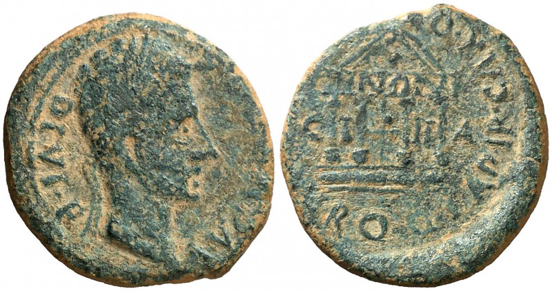 Ilici (Elx). Octavio Augusto. Semis. (FAB. 1519) (ACIP. 3204). 5,25 g. Pátina ve...