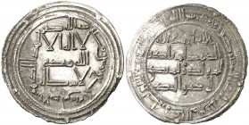 AH 154. Emirato independiente. Abderrahman I. Al Andalus. Dirhem. (V. 52) (Fro. 1). 2,40 g. Oxidaciones limpiadas. MBC-.