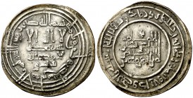 AH 331. Califato. Abderrahman III. Al Andalus. Dirhem. (V. 397) (Fro. 10). 2,65 g. EBC-.