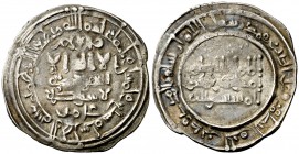 AH 357. Califato. Al Hakem II. Medina Azzahra. Dirhem. (V. 458) (Fro. 91). 2,24 g. MBC.