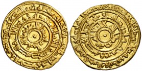 AH 360. Fatimidas de Egipto y Siria. Al-Mu'izz Abu al-Tamim. Al-Mansuriya. Dinar. (S.Album 697.1) (Lavoix 112). 4,18 g. Ex Colección MB 17/10/2018, nº...