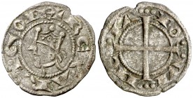 Comtat de Provença. Alfons I (1162-1196). Provença. Ral coronat. (Cru.V.S. 170) (Cru.C.G. 2104). 0,85 g. MBC.