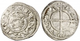 Comtat de Provença. Jaume I (1213-1276). Provença. Ral coronat. (Cru.V.S. 174) (Cru.C.G. 2124). 0,66 g. Ligera grieta. El anillo central de la serie e...