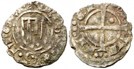 Comtat de Provença. Ramon Berenguer V (1209-1245). ¿Arlés?. Diner heràldic. (Cru.V.S. 176 var) (Cru.Occitània 103a) (Cru.C.G. 2032 var). 0,60 g. Oxida...