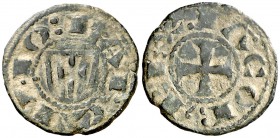 Jaume I (1213-1276). Barcelona. Diner de doblenc. (Cru.V.S. 306) (Cru.C.G. 2118a). 1,07 g. MBC.