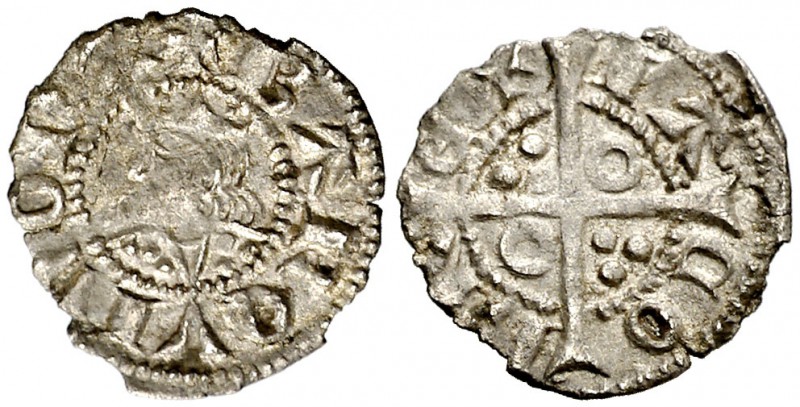 Jaume II (1291-1327). Barcelona. Òbol. (Cru.V.S. 341.1) (Cru.C.G. 2164a). 0,34 g...