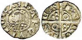Jaume II (1291-1327). Barcelona. Òbol. (Cru.V.S. 343.1) (Cru.C.G. 2165a). 0,32 g. Buen ejemplar. Escasa y más así. MBC+.