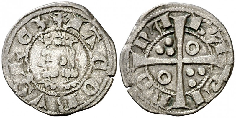 Jaume II (1291-1327). Barcelona. Diner. (Cru.V.S. 346.1 var) (Cru.C.G. 2161a var...