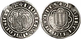 Jaume II (1291-1327). Sicília. Pirral. (Cru.V.S. 358.1) (Cru.C.G. 2176) (MIR. 179). 3,23 g. MBC-.