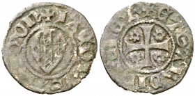 Jaume II (1291-1327). Sardenya (Bonaire). Alfonsí menut. (Cru.V.S. 363) (Cru.C.G. 2180) (MIR. 5). 0,51 g. Insignificante grieta. Rara. MBC-.