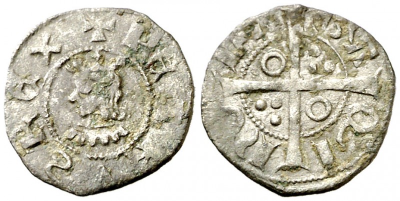 Pere III (1336-1387). Barcelona. Òbol. (Cru.V.S. 417.1 var) (Cru.C.G. 2239 var)....