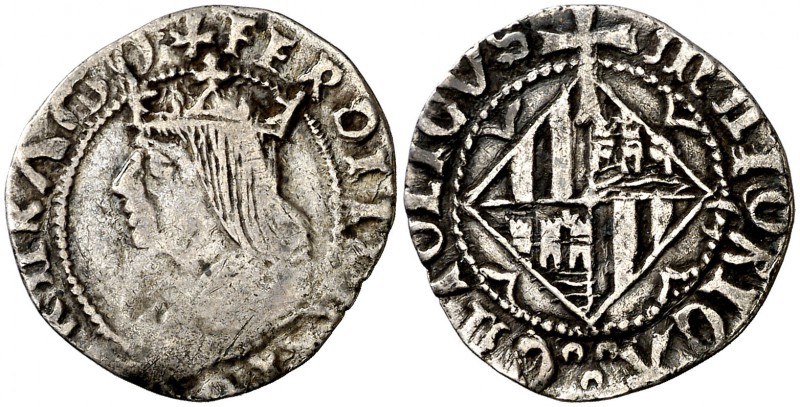 Ferran II (1479-1516). Mallorca. Ral. (Cru.V.S. 1178 var) (Cru.C.G. 3095 var). 2...