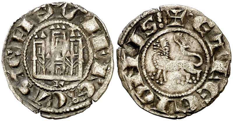 Alfonso X (1252-1284). León. Dinero. (AB. 252, como pepión). 0,98 g. Escasa. MBC...