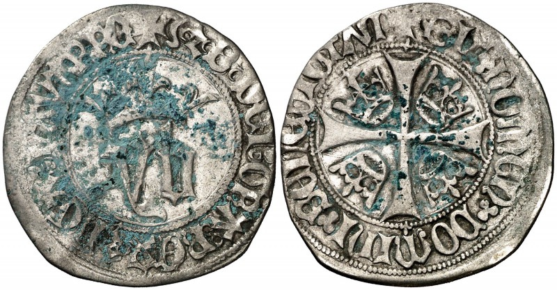 Juan y Blanca (1425-1441). Navarra. Blanca. (Cru.V.S. 254.1) (Cru.C.G. 2950a). 2...