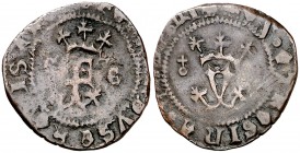 Reyes Católicos. Granada. (Mice Sánchez Betracha). 1 blanca. (Cal. 603) (Seb. 585). 1,46 g. MBC-.