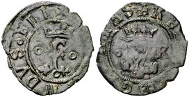 Reyes Católicos. Segovia. K (desconocido). 1 blanca. (Cal. 627) (Seb. 689 var). 1,11 g. Escasa. MBC-.