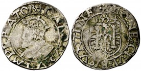 1554. Carlos I. Bensançon. 1 blanca. (Vti. 691). 1,11 g. MBC-.