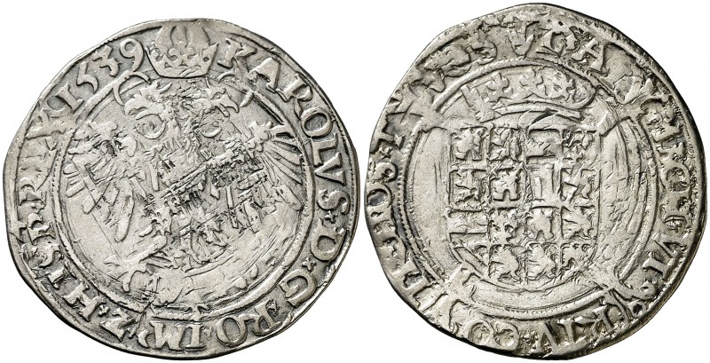 1539. Carlos I. Amberes. 4 paters (4 stuiver). (Vti. 518) (Vanhoudt 226.AN) (Van...