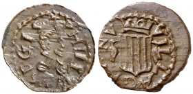 s/d. Felipe III. Granollers. 1 diner. (Cru.C.G. 3742c) (Cal. 694). 0,46 g. Buen ejemplar. MBC+.