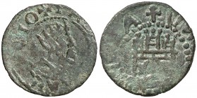 s/d. Felipe IV. Eivissa. Dobler. 0,77 g. Falsa de época en cobre. Ex Colección Crusafont nº 825. MBC-.