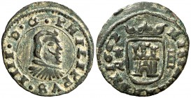 1662. Felipe IV. Coruña. R. 4 maravedís. (Cal. 1309). 1,03 g. MBC+.