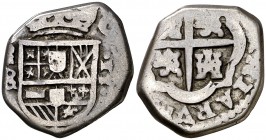 (1681-1684). Carlos II. Madrid. . 2 reales. (Cal. tipo 105). 4,31 g. Muy rara. MBC-.