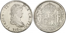 1820. Fernando VII. Zacatecas. AG. 8 reales. (Cal. 695). 26,55 g. Leves golpecitos. MBC.