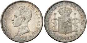 1905*1905. Alfonso XIII. SMV. 2 pesetas. (Cal. 34). 9,92 g. EBC.
