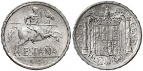 1940. Estado Español. 5 céntimos. (Cal. 133). 1,15 g. Parte de brillo original. Ex Colección Hispania 26/10/2010, nº 259. S/C-.