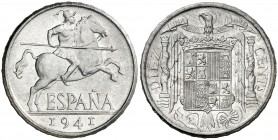 1941. Estado Español 10 céntimos. (Cal. 128). 1,85 g. PLUS. S/C.