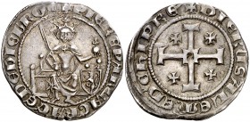Reino de Chipre. Pierre I de Lusignan (1359-1369). Famagusta. 1 gros. 4,66 g. MBC+.