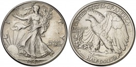 1942. Estados Unidos. Filadelfia. 1/2 dólar. (Kr. 142). 12,50 g. AG. EBC-.