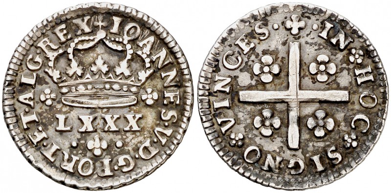 s/d (1706-1750). Portugal. Juan V. 80 reis. (Kr. 177). 3 g. AG. MBC.