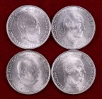 1966*66 a *68 y *70. Estado Español. 100 pesetas. 4 monedas, a examinar. EBC+/S/C-.