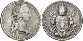s/d (hacia 1790). Carlos IV. Puebla de los Ángeles. (Ha. 194) (V. 158) (M. 226). 27,13 g. Ø 40mm. Plata. Fundida. Grabador: Gil. Escasa. (MBC-).
