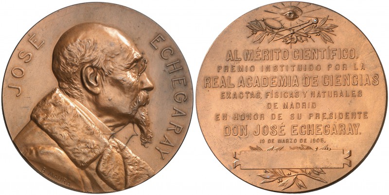 1905. Madrid. Premio de la Academia de Ciencias en honor a su presidente D. José...