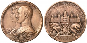 1929. Barcelona. (Cru.Medalles 1260d). 60,08 g. Ø 50mm. Bronce. Grabadores: A. Parera y E. Ausió. En estuche original. EBC.