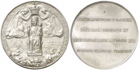 1916. Queralt. Coronación de la Virgen. (Cru.Medalles 1398). 76,06 g. Ø 53mm. Plata. Grabador: Arnau. S/C-.