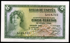1935. 5 pesetas. (Ed. C14) (Ed. 363). Sin serie. S/C-.