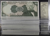 1981, 1989, 1995 y 1998. Venezuela. Banco Central. TDLR. 20 bolívares. (Pick 63) (Sucre 20H). 22 billetes, tres parejas y un trío correlativo. Fechas ...