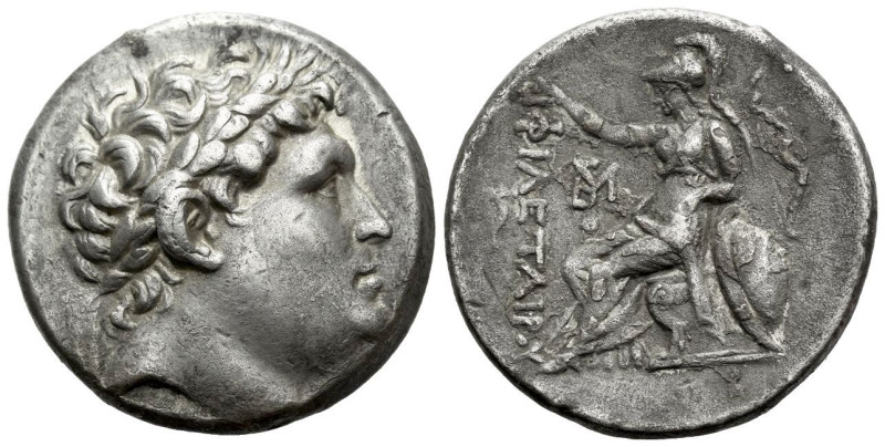 Kingdom of Pergamum, Eumenes II, 197-158 Pergamum Tetradrachm in the name of Phi...