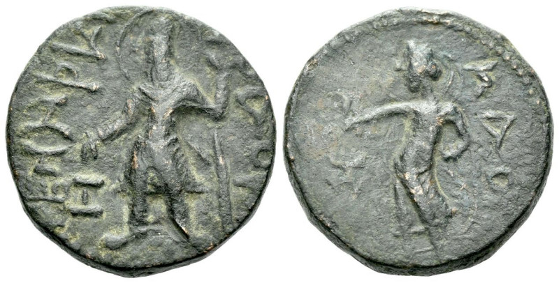 Bactria, Kushan Empire. Kanishka I, circa AD 127-151 Tetradrachm circa 127-151, ...