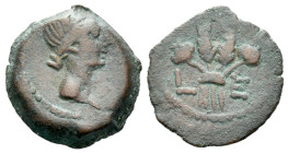 Egypt, Alexandria Julia Augusta (Livia ) Dichalkon circa 18-19 (year 5)