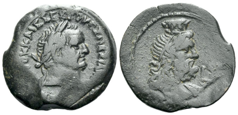 Egypt, Alexandria Vespasian, 69-79 Diobol circa 69-70 (year 2), Æ 24.40 mm., 7.5...